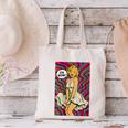 Retro Pop Art Vintage Style Blonde Psychedelic 50s Nostalgia Canvas Tote Bag