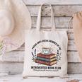 Retro Proud Introverted Book Club Anti Social Reader Canvas Tote Bag