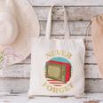 Retro TV Never Forget Nostalgia Vintage Canvas Tote Bag