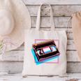 Retro VHS Vaporwave Video Cassette Nostalgia Geek Chic Premium Tri-Blend Canvas Tote Bag
