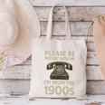 Retro Vintage Please Be Patient With Me I'm From The 1900s Premium Canvas Tote Bag Retro Vintage Please Be Patient With Me I'm From The 1900s Premium Canvas Tote Bag