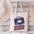 Rewind Good Times Retro VHS Tape Nostalgia 80s 90s Premium Tri-Blend Canvas Tote Bag