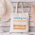 Running On Climbing Social Introvert Humor Vintage Canvas Tote Bag Running On Climbing Social Introvert Humor Vintage Canvas Tote Bag