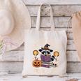 Salem Witch Book Club Bookish Halloween Raccoon Witchcraft Canvas Tote Bag