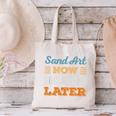 Sand Art Now Minimal Socializing Introvert Vintage Canvas Tote Bag