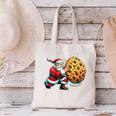 Santa Holding Cookie Xmas Baker Introvert Christmas Canvas Tote Bag
