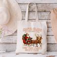 Santa Has The Right Idea Introvert Christmas Canvas Tote Bag Santa Has The Right Idea Introvert Christmas Canvas Tote Bag