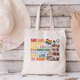Say Gay Protect Trans Kids Read Banned Books LGBTQ Gay Pride Canvas Tote Bag