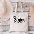That Says Senior Cursive Script Graduation Canvas Tote Bag
