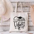That Says Senior Vibes Graduation Diploma School Spirit Canvas Tote Bag
