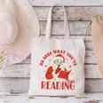 He Sees What You'Ve Been Reading Santa Book Canvas Tote Bag