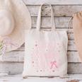 Senior 2026 Class Of 2026 Coquette Pink Bow Graduation Canvas Tote Bag