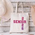 Senior 2026 Class Of 2026 Graduation 2026 Pink Girl Women Canvas Tote Bag