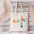 Senior 2026 Class Of 2026 Retro Groovy Graduation Grad Women Canvas Tote Bag