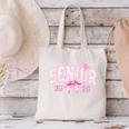 Senior 2026 Coquette Pink Bow Girls Class Of 2026 Graduation Canvas Tote Bag
