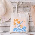 Senior 2026 Retro Groovy Flowers Graduation Canvas Tote Bag