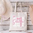 Senior 2027 Class Of 2027 Coquette Pink Bow Graduation 2027 Premium Tri-Blend Canvas Tote Bag