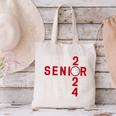 Senior Class Of 2024 Graduation 2024 Maroon Basketball Canvas Tote Bag