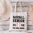 Senior Class Of 2025 Baseball Senior Night Graduation Party Canvas Tote Bag