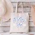 Senior Class Of 2026 Graduation Girly Floral Coquette Bow Canvas Tote Bag