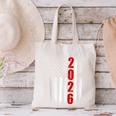 Senior Class Of 2026 Patriotic American USA Flag Graduation Canvas Tote Bag