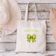 Senior Class Of 2026 Tennis Coquette Bow Graduation Premium Canvas Tote Bag