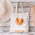 Senior Grandma Class Of 2026 Basketball Graduation Heart Canvas Tote Bag