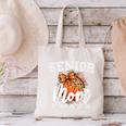 Senior Mom Class Of 2026 Coquette Bow Basketball Graduation Canvas Tote Bag