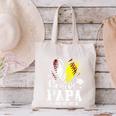 Senior Papa Class Of 2026 Baseball Softball Graduation Heart Canvas Tote Bag