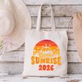 Senior Sunrise Class Of 2026 Graduation Proud Graduate Retro Canvas Tote Bag