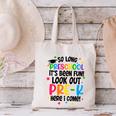 So Long Preschool Pre-K Here I Come Graduation Canvas Tote Bag