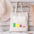 My Social Battery Introverted Low Energy Antisocial Canvas Tote Bag My Social Battery Introverted Low Energy Antisocial Canvas Tote Bag