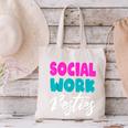 Social Worker Work Coworkers Best Friend Graduation MSW Canvas Tote Bag