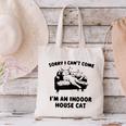 Sorry I Can't Go I'm An Indoor Cat Introvert Saying Canvas Tote Bag Sorry I Can't Go I'm An Indoor Cat Introvert Saying Canvas Tote Bag
