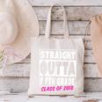Straight Outta Fifth Grade Class Of 2018 Graduation Canvas Tote Bag