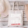 Straight Outta First Grade Class Of 2018 Graduation Canvas Tote Bag