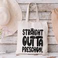 Straight Outta Preschool Graduation Cap Gown 2022 Cute Canvas Tote Bag