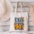 I Survived The 90s – Cute Retro Cartoon Nostalgia Canvas Tote Bag I Survived The 90s – Cute Retro Cartoon Nostalgia Canvas Tote Bag