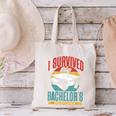 I Survived My Bachelor's Degree Party Bachelor Graduation Canvas Tote Bag