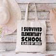 I Survived Elementary School Class Of 2018 Graduation Shirt Canvas Tote Bag