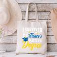 i Survived My Fiance's Masters Degree Graduation Gifts Canvas Tote Bag