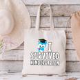 I Survived Kindergarten Graduation Kids Owl Grad Canvas Tote Bag