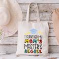 I Survived My Mom's Master's Degree Master Graduation Canvas Tote Bag