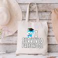 I Survived PreSchool Graduation Kids Owl Grad Shirt Canvas Tote Bag