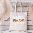 Im Only Talking To My Cat Today Cat Owner Introvert Canvas Tote Bag