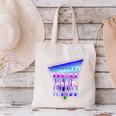 Temporal Trends Vaporwave Style Retro Nostalgia Look Canvas Tote Bag