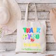 Thank You Teacher Appreciation Graduation Men Women Kids Canvas Tote Bag