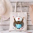 Tiger Nurse RN ER Nursing School Graduation Canvas Tote Bag