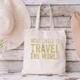 Travel Themed Graduation Tshirt Canvas Tote Bag
