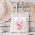 I Tried People I Prefer Axolotl Salamander Introvert Canvas Tote Bag I Tried People I Prefer Axolotl Salamander Introvert Canvas Tote Bag